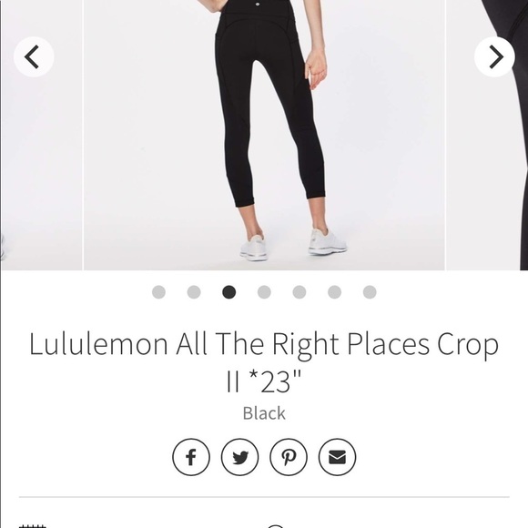 Lululemon All The Right Places Crop 11 *23" - Picture 4 of 5